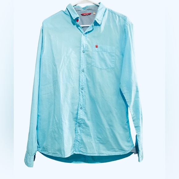 havainas, long sleeve Women's long sleeve button down shirt,Size S 100% - Picture 1 of 14